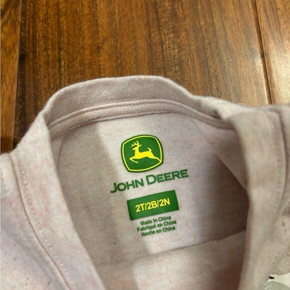 John Deere chicken tan sparkly long sleeve tee shirt - Picture 4 of 4